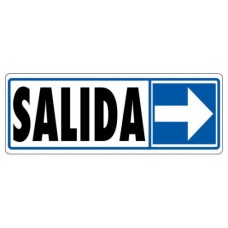 SEÑAL "SALIDA (DERECHA)" 175X65 PVC GRIS ARCHIVO 2000 6177-06 GS (Espera 4 dias) en Huesoi